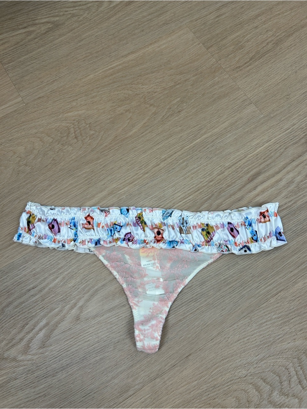 Agua Bendita Amistad Donut Print Thong Panty M